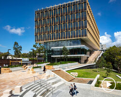 billard leece integrate ballarat cancer center with glass tower