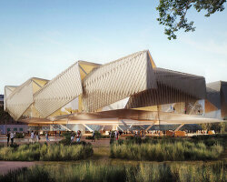 diller scofidio + renfro and woods bagot unveil adelaide's aboriginal art and cultures centre