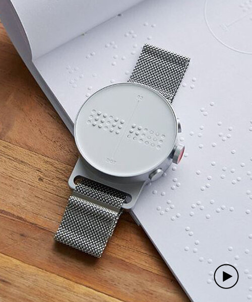 dot watch is a stylish braille device designed for the visually impaired
