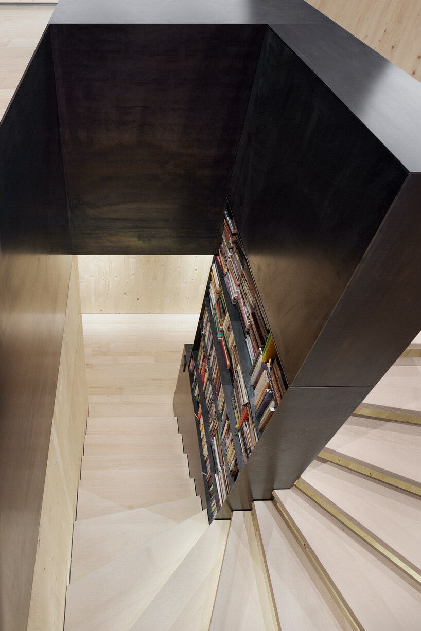 firm architekten builds cube house in austria using timber from the owner's private forest