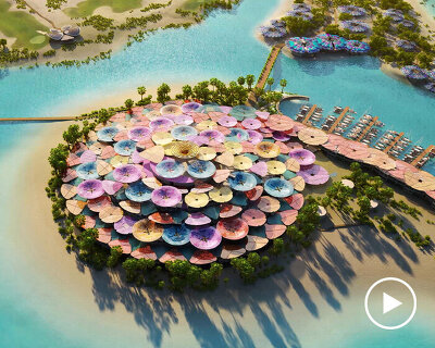 foster + partners plans 'coral bloom' resort as part of saudi arabia's red sea project