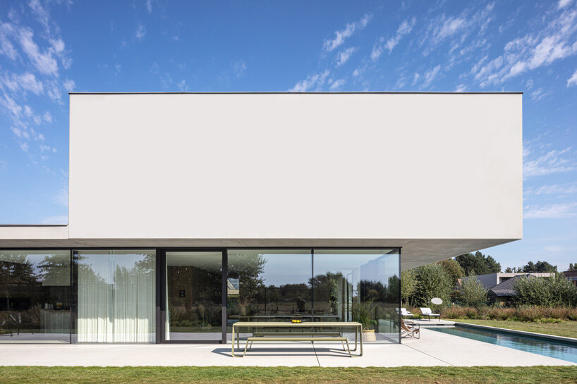 govaert & vanhoutte architects minimal concrete villa in rural belgium