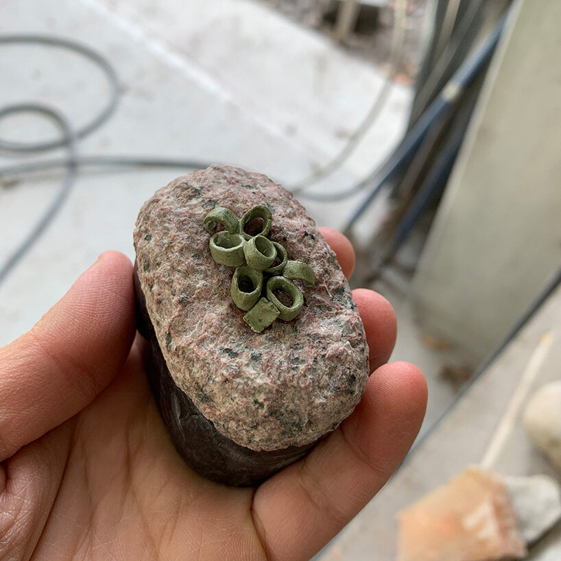 hama sculpts sushi from natural polished stones