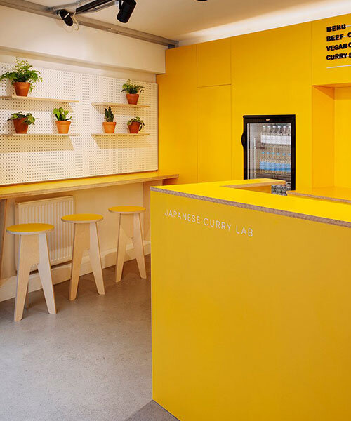 japanese food shop by takagicapéran appears as a bright pop of yellow in london