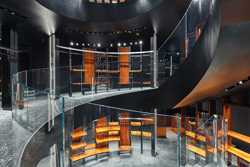 jean nouvel designs dolce & gabbana's seoul flagship around spiraling cylinder of glass