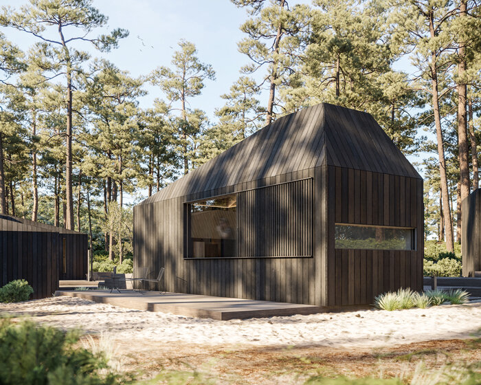 hytte is a modular cabin concept designed for the future of hospitality
