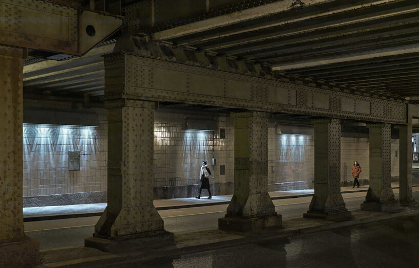 matthias oostrik's light installation in amsterdam