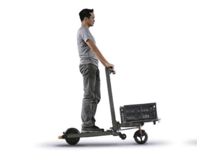 MIMO C1 goes from electric scooter to trolley in just 3 seconds