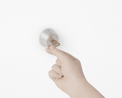 nendo's new L-shaped brass key uses the principle of leverage