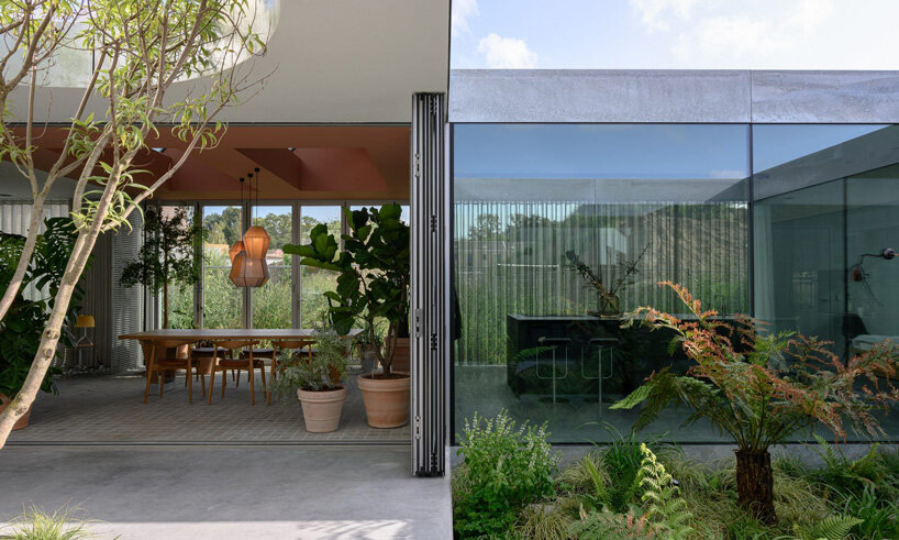 indoor and outdoor spaces alternate in 'villa fifty-fifty' by ...