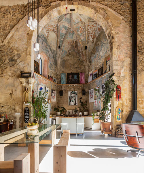 the church of tas sees the careful renovation of an abandoned renaissance church in spain