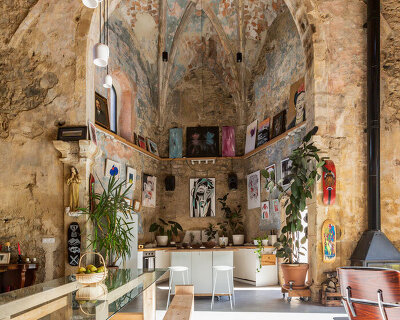 the church of tas sees the careful renovation of an abandoned renaissance church in spain