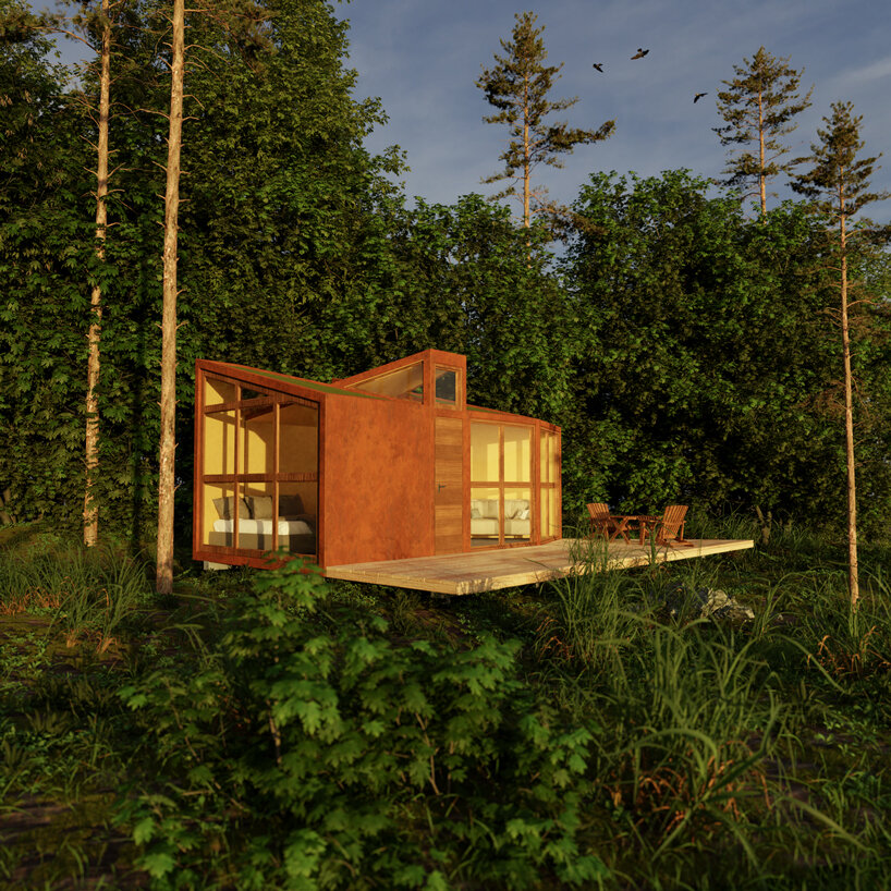 tiny module is a low-impact housing system with endless configurations designboom