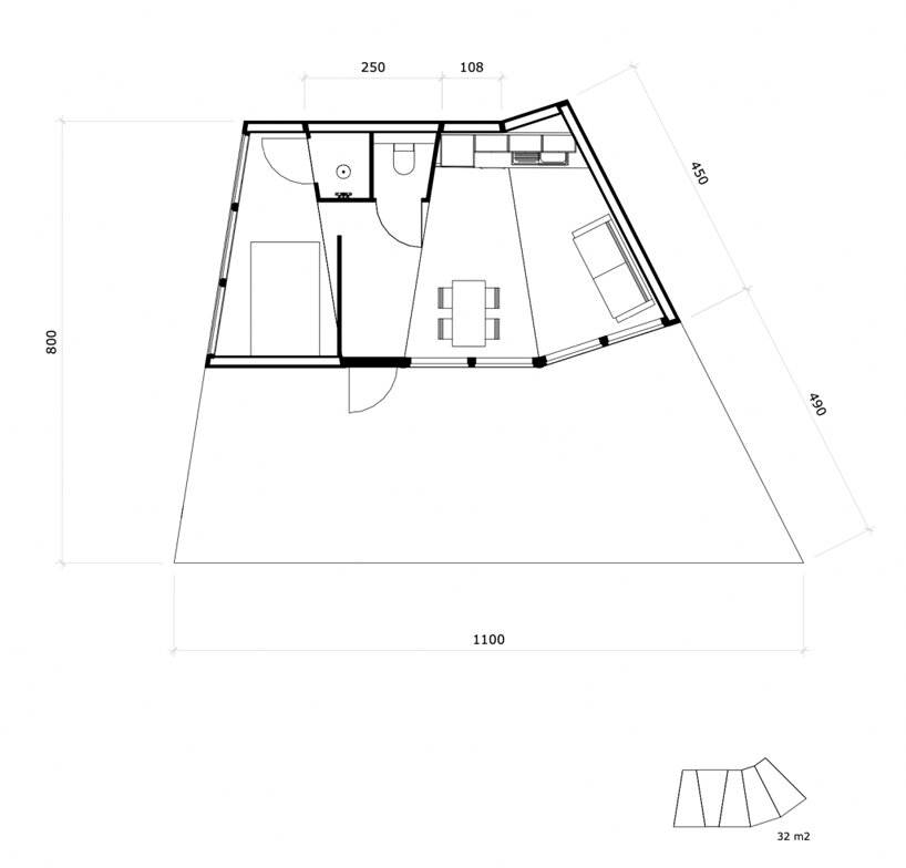 tiny module is a low-impact housing system with endless configurations designboom