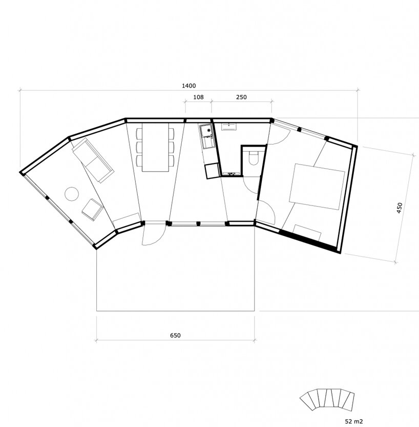 tiny module is a low-impact housing system with endless configurations designboom