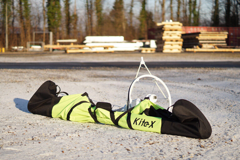 the wind catcher by KiteX is a portable power generating wind turbine