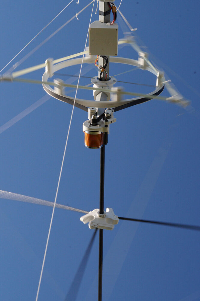 the wind catcher by KiteX is a portable power generating wind turbine