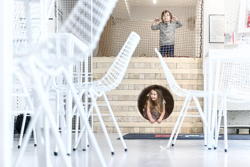 PORT partners with a playful design team to create its 'kryjówka' children's space