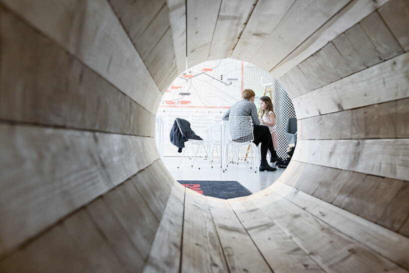 PORT partners with a playful design team to create its 'kryjówka' children's space