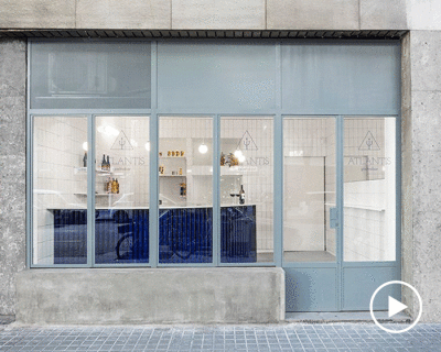 atlantis gastrobar is a tiny 20 sqm restaurant that opens onto the streets of barcelona