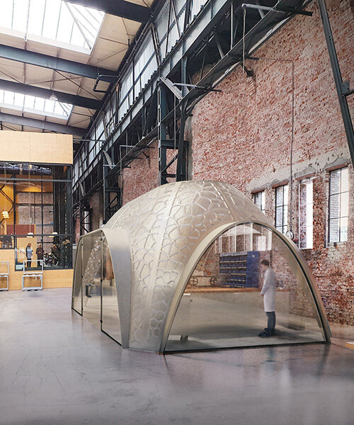 R-IGLO is 3D-printed workplace made from PET plastic waste