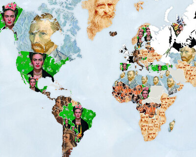 artsupplies reveals the world's most googled artists around the world