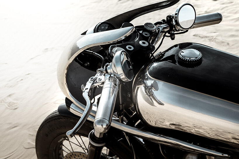 bandit9 jaeger's sci-fi body kit morphs royal enfield continental GT 650