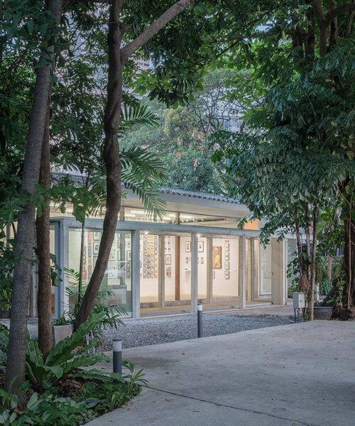bangkok tokyo architecture transforms 30-year-old thai family home into small art gallery