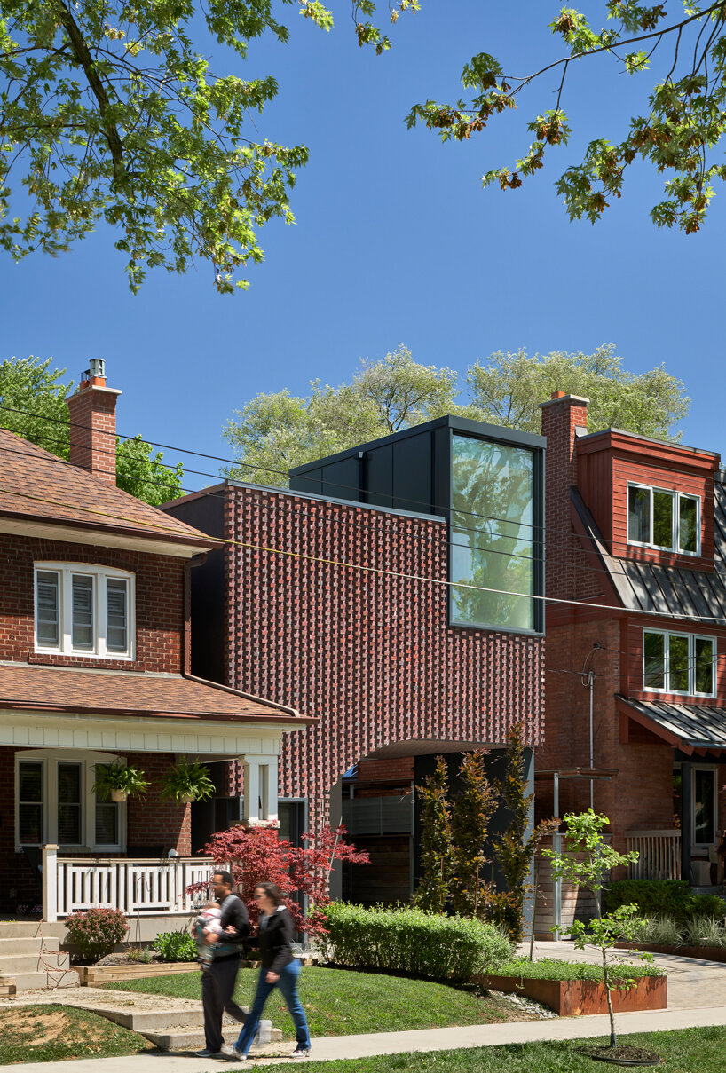 vaulted geometry extends throughout high park residence by BCA in toronto
