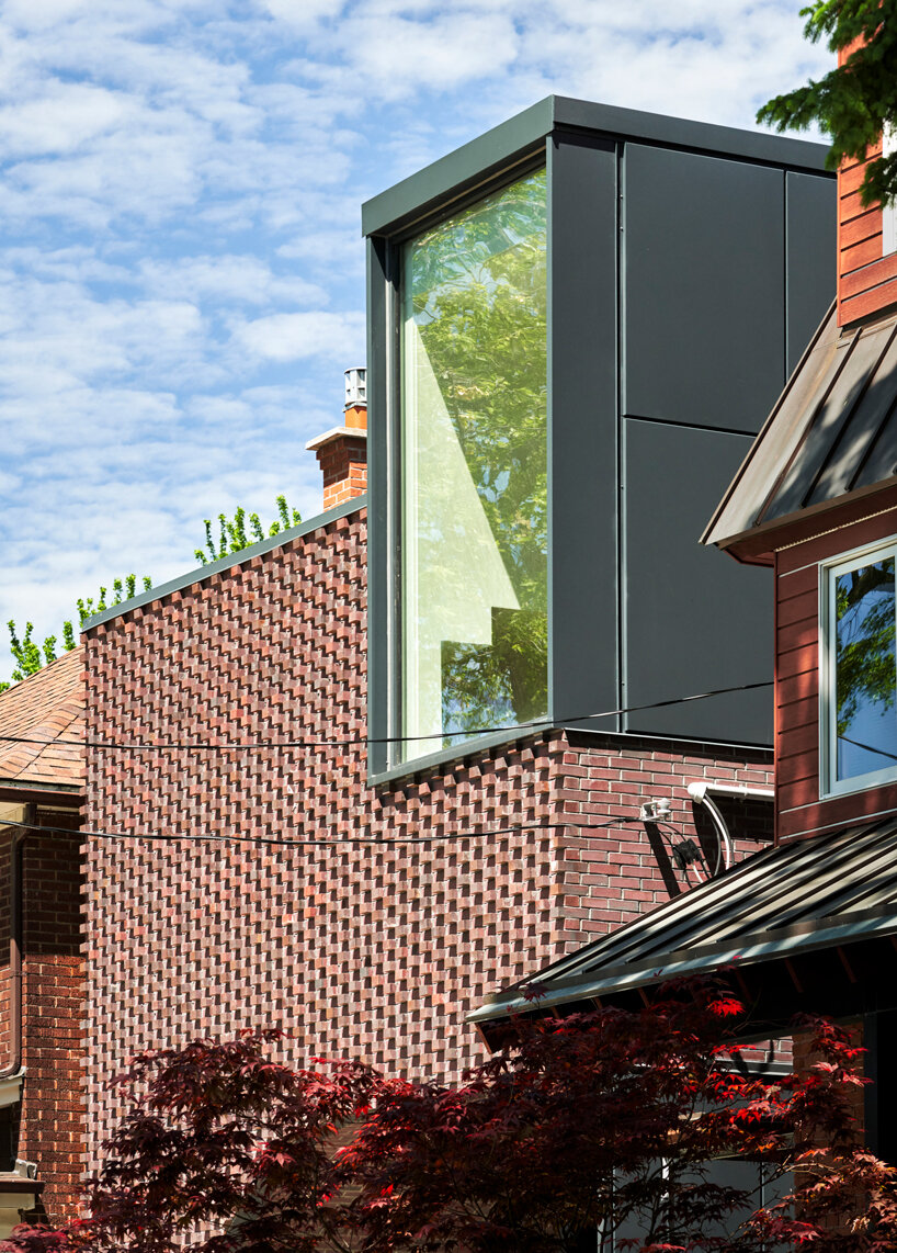 vaulted geometry extends throughout high park residence by BCA in toronto