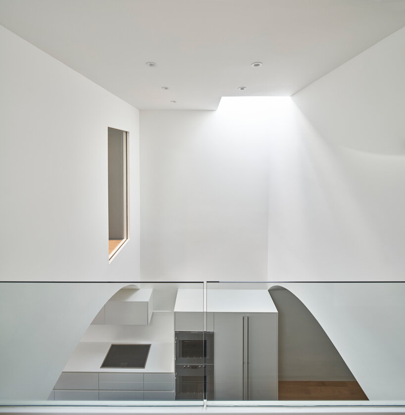 vaulted geometry extends throughout high park residence by BCA in toronto