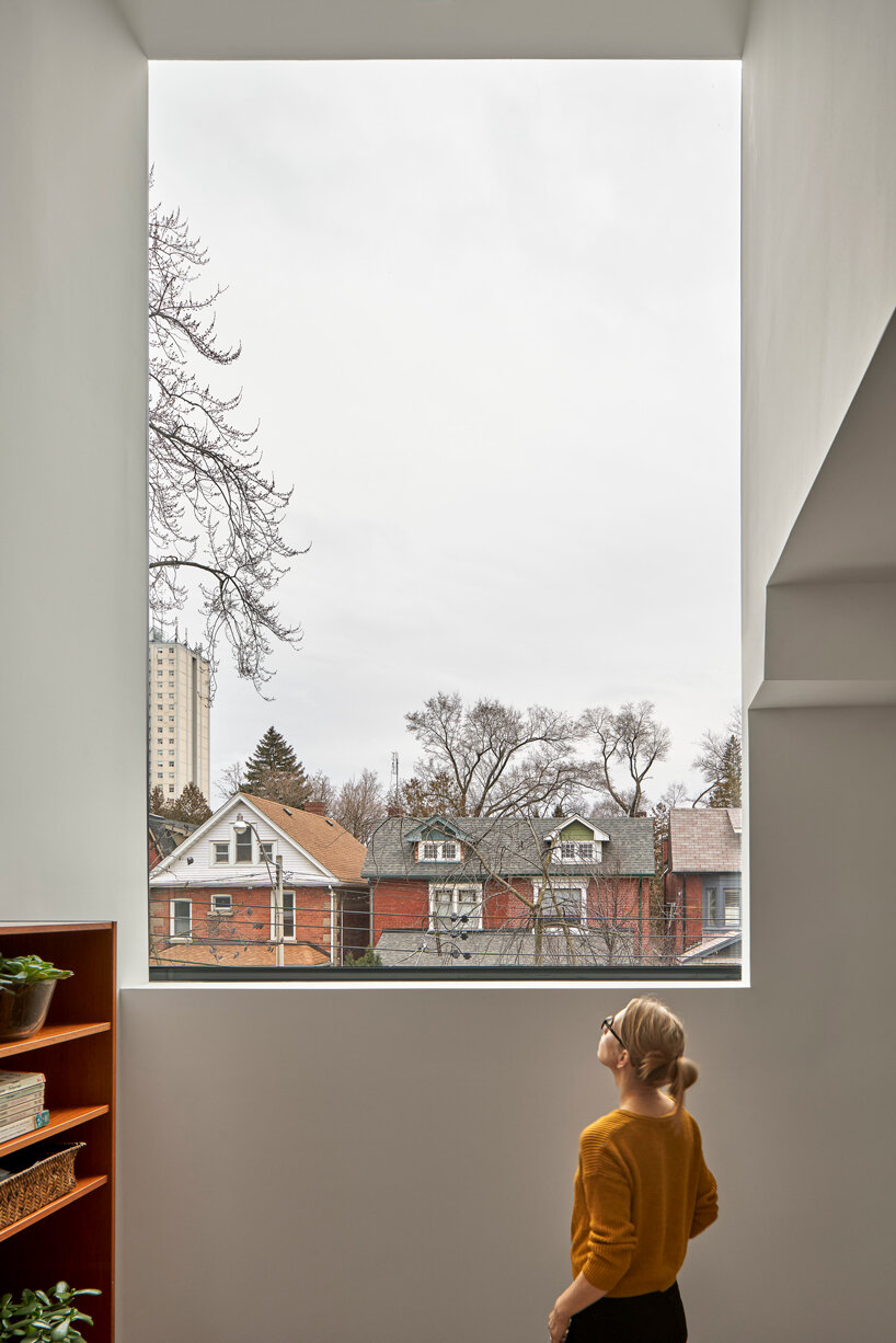 vaulted geometry extends throughout high park residence by BCA in toronto