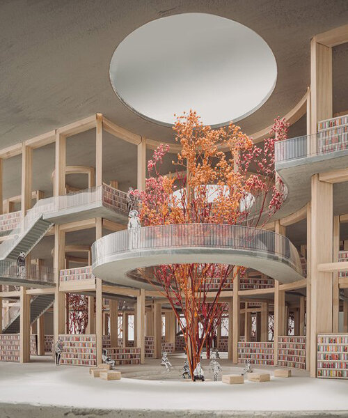 the human brain inspires bollingen's labyrinthine design for songdo library in south korea
