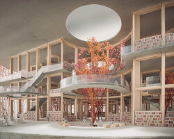 the human brain inspires bollingen's labyrinthine design for songdo library in south korea