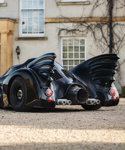 a 1965 ford mustang is transformed to recreate tim burton's iconic batmobile