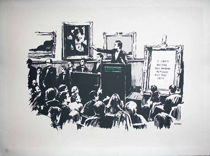 an original banksy has been burnt and digitized as NFT