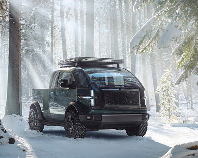 canoo unveils an all-electric, multi-tool pickup truck