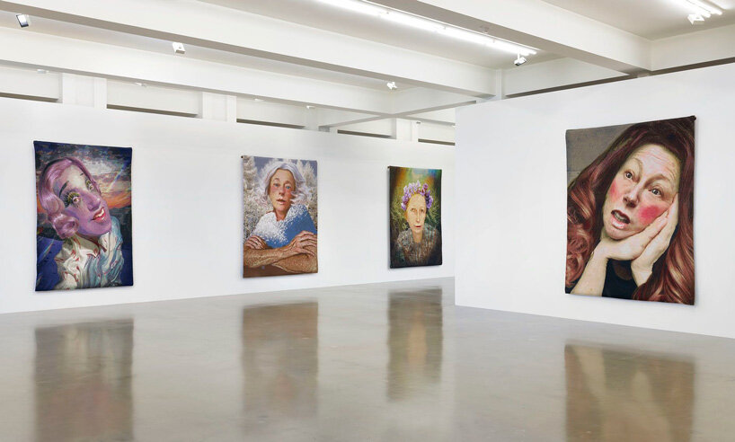 cindy sherman weaves instagram pictures into tapestries at sprüth magers