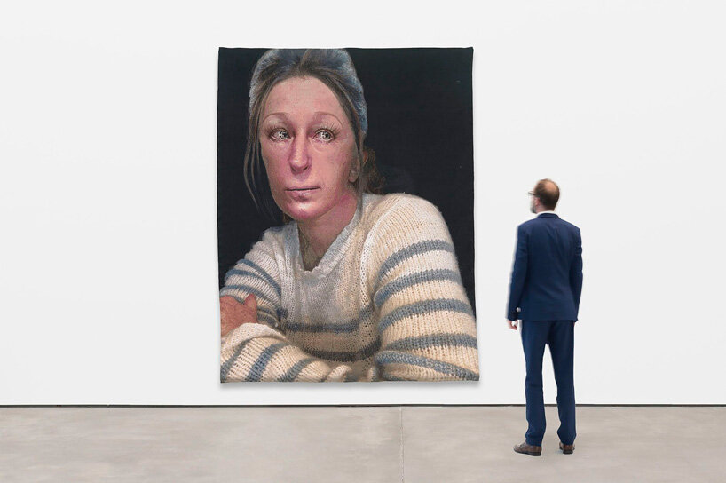 cindy sherman weaves instagram pictures into tapestries at sprüth magers