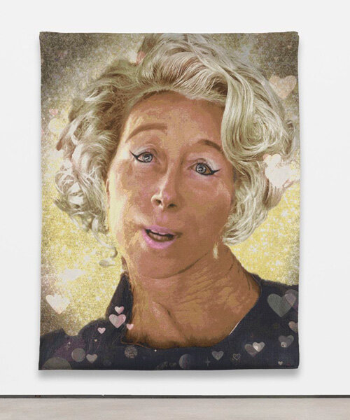 cindy sherman weaves her instagram pictures into tapestries at sprüth magers, los angeles