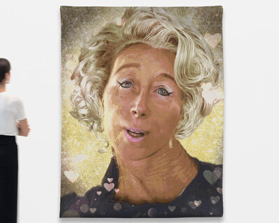 cindy sherman weaves her instagram pictures into tapestries at sprüth magers, los angeles