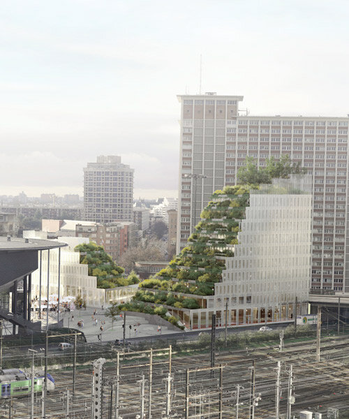 coldefy wins contest to complete mixed-use building in lille with cascading green terraces