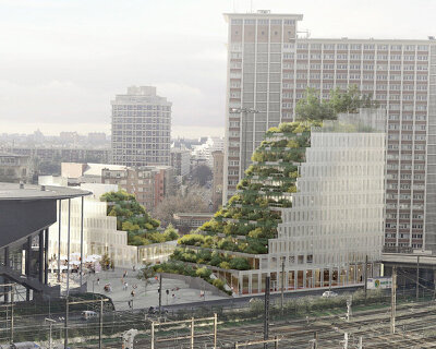 coldefy wins contest to complete mixed-use building in lille with cascading green terraces