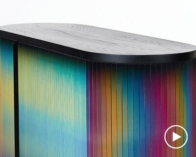 orijeen expands color-changing lenticular furniture series with new cabinet