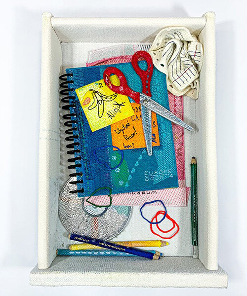 turn your drawer contents into embroidered art, with alicja kozlowska's new 'i.d.' project