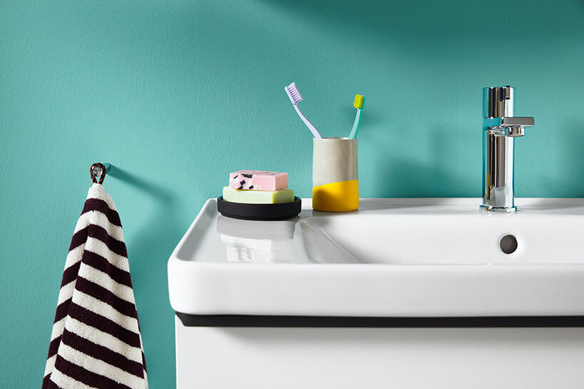 bertrand lejoly designs ultra-thin, expressive duravit D-neo bathroom series