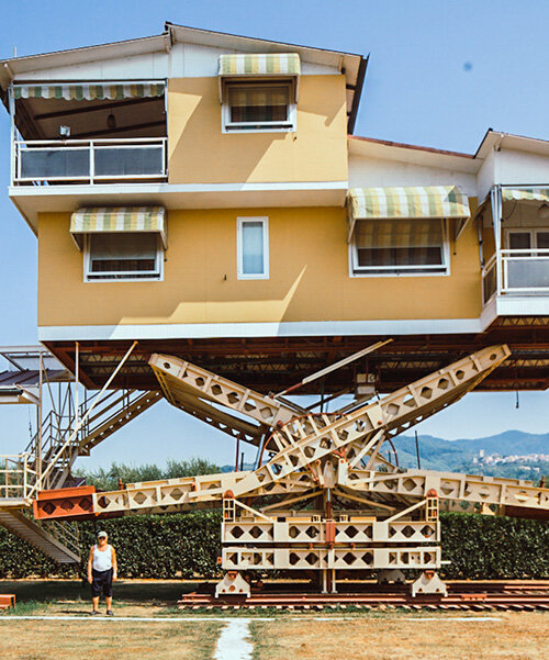 this 'flying house' in italy used to follow the sun