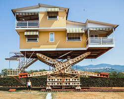 this 'flying house' in italy used to follow the sun
