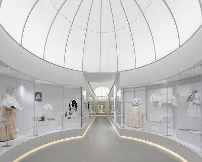 transparent elements adorn 'fashioned from nature' exhibition design by studio 10 in china