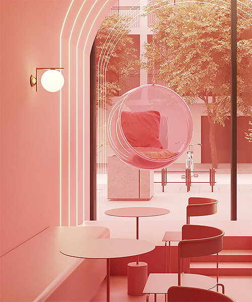 studio futura designs a walk-in-dream experience for gelato store in doha